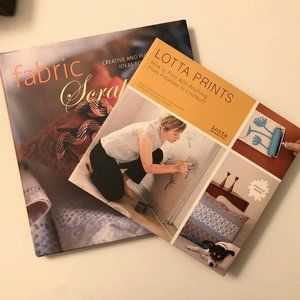 2 Textile Books: "Lotta Prints"&"Fabric Scrapping"